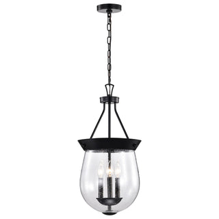 Boliver Three Light Pendant in Matte Black