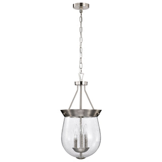 Boliver Three Light Pendant in Brushed Nickel