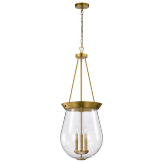 Nuvo Lighting - 60-7804 - Three Light Pendant - Boliver - Vintage Brass