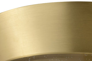 Boliver Three Light Flush Mount in Vintage Brass