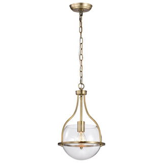 Amado One Light Pendant in Vintage Brass