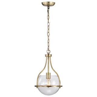 Amado One Light Pendant in Vintage Brass