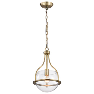 Amado One Light Pendant in Vintage Brass