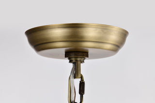 Amado One Light Pendant in Vintage Brass