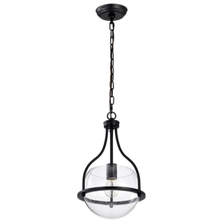 Amado One Light Pendant in Matte Black
