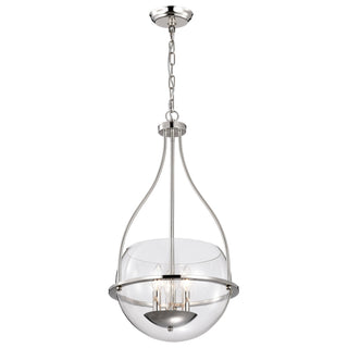 Amado Three Light Pendant in Polished Nickel