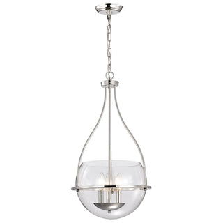 Amado Three Light Pendant in Polished Nickel