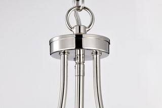Amado Three Light Pendant in Polished Nickel
