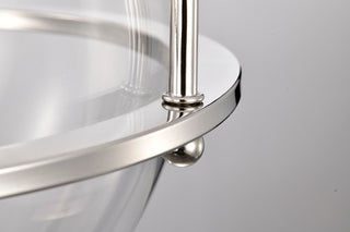Amado Three Light Pendant in Polished Nickel