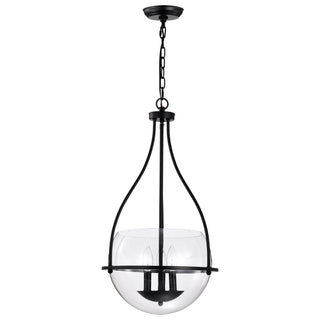 Amado Three Light Pendant in Matte Black