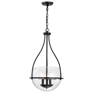 Amado Three Light Pendant in Matte Black