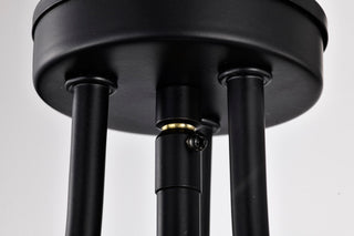 Amado Three Light Pendant in Matte Black