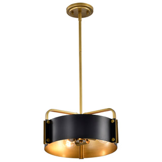 Altos Three Light Pendant in Matte Black