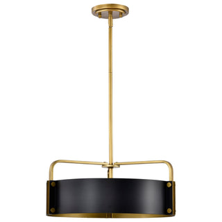 Altos Four Light Pendant in Matte Black