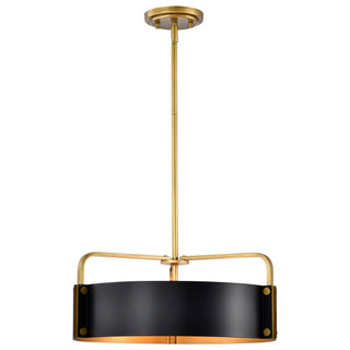 Altos Four Light Pendant in Matte Black