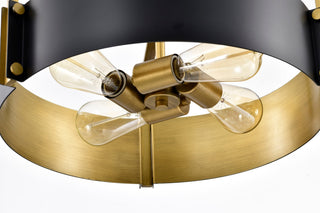 Altos Four Light Pendant in Matte Black