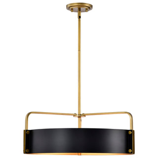 Altos Five Light Pendant in Matte Black