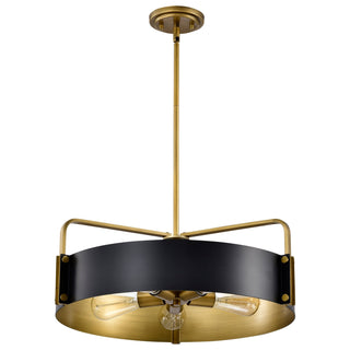 Altos Five Light Pendant in Matte Black