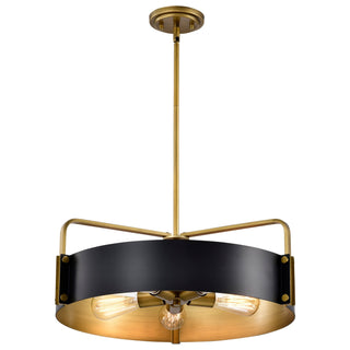 Altos Five Light Pendant in Matte Black