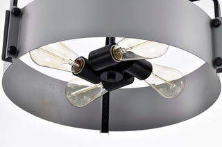 Altos Four Light Pendant in Matte Gray
