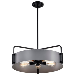 Altos Five Light Pendant in Matte Gray