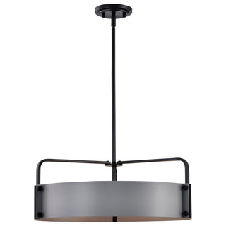 Altos Five Light Pendant in Matte Gray
