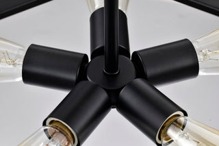 Altos Five Light Pendant in Matte Gray