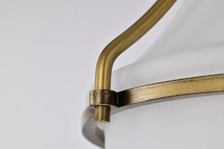 Valdora One Light Flush Mount in Natural Brass