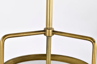 Valdora One Light Pendant in Natural Brass