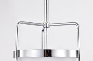 Valdora One Light Pendant in Polished Nickel