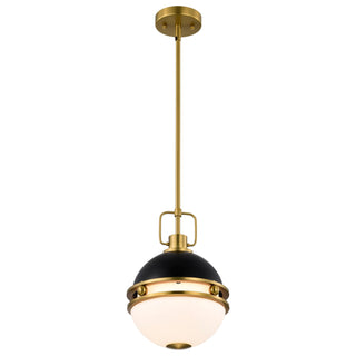 Everton One Light Pendant in Matte Black