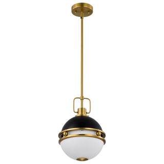 Everton One Light Pendant in Matte Black
