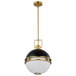 Everton Two Light Pendant in Matte Black