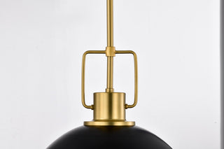 Everton Two Light Pendant in Matte Black