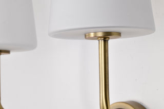 Cordello Two Light Wall Sconce in Vintage Brass