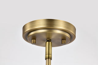 Brookside Four Light Chandelier in Vintage Brass