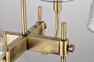 Brookside Four Light Chandelier in Vintage Brass