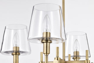 Brookside Four Light Chandelier in Vintage Brass