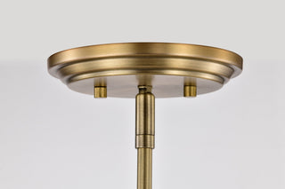 Cordello Six Light Island Pendant in Vintage Brass