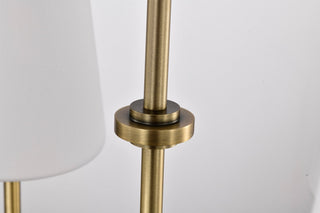 Cordello Six Light Island Pendant in Vintage Brass