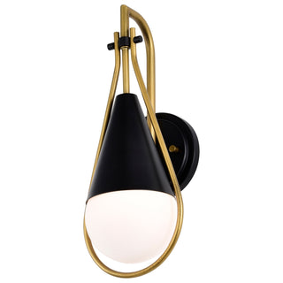 Admiral One Light Wall Sconce in Matte Black