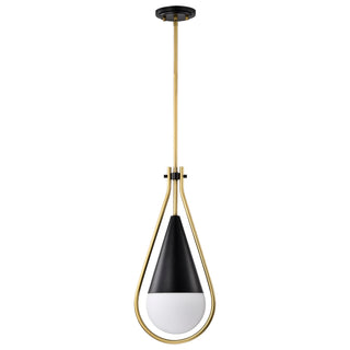 Admiral One Light Pendant in Matte Black