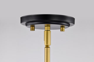 Admiral One Light Pendant in Matte Black