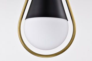 Admiral One Light Pendant in Matte Black