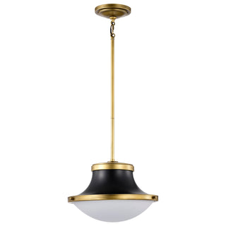 Lafayette One Light Pendant in Matte Black