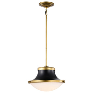 Lafayette One Light Pendant in Matte Black