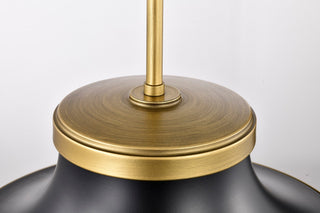 Lafayette One Light Pendant in Matte Black