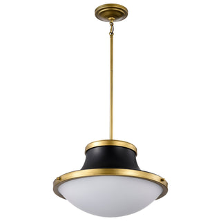 Lafayette Three Light Pendant in Matte Black