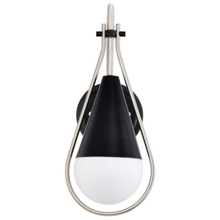 Admiral One Light Wall Sconce in Matte Black