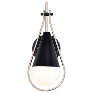 Admiral One Light Wall Sconce in Matte Black